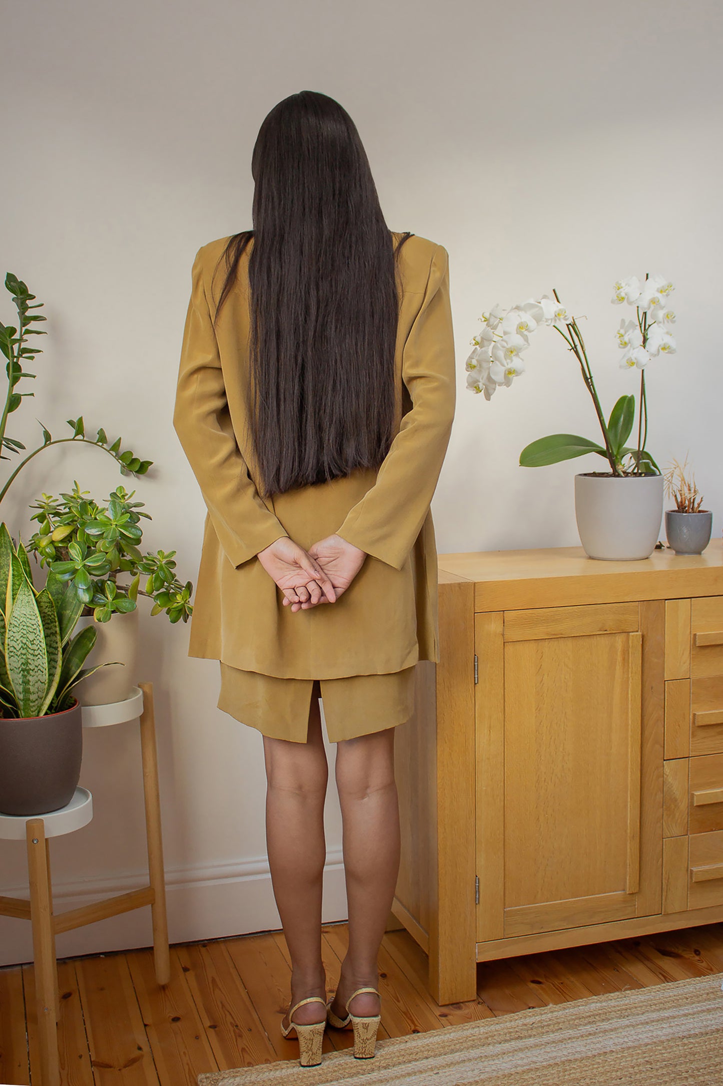 Vintage Silk Dress Suit