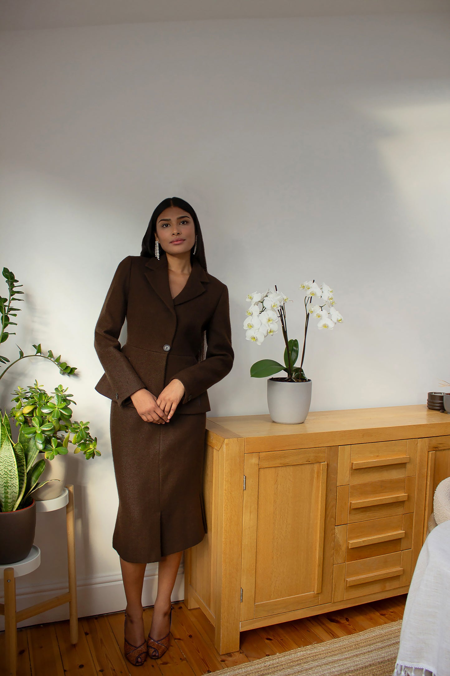 Vintage Prada F/W 2000 Brown Wool Suit